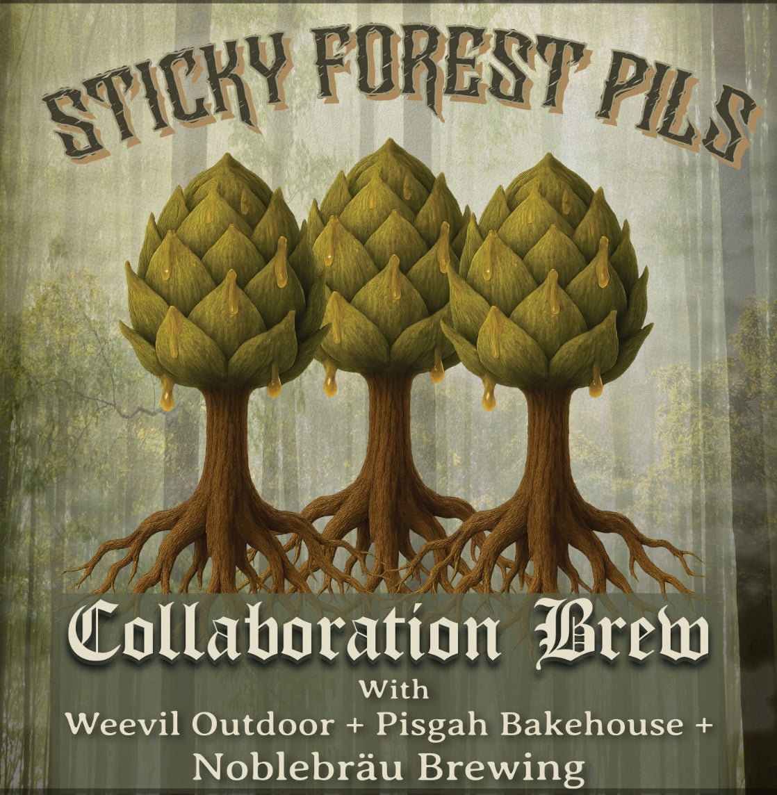 Sticky Forest Pils: Weevil Collaboration Beer