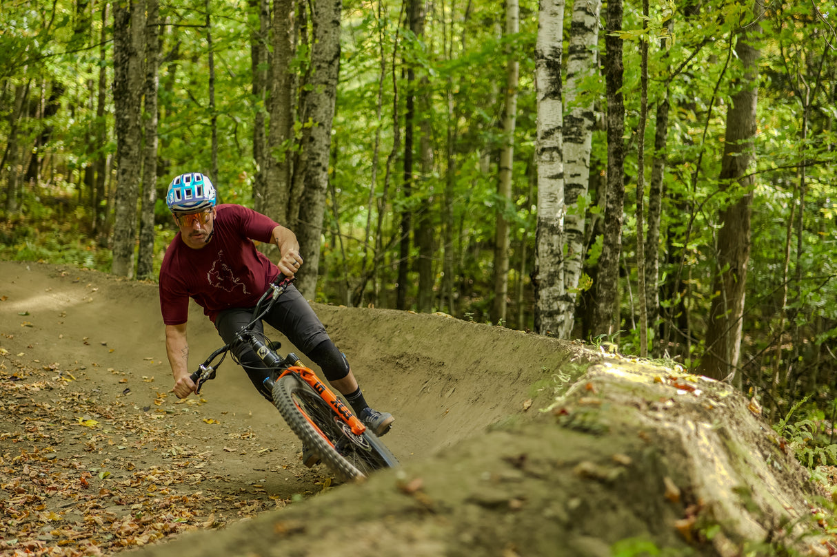 PISGAH TRAIL MAP TEE // MERINO WOOL RED