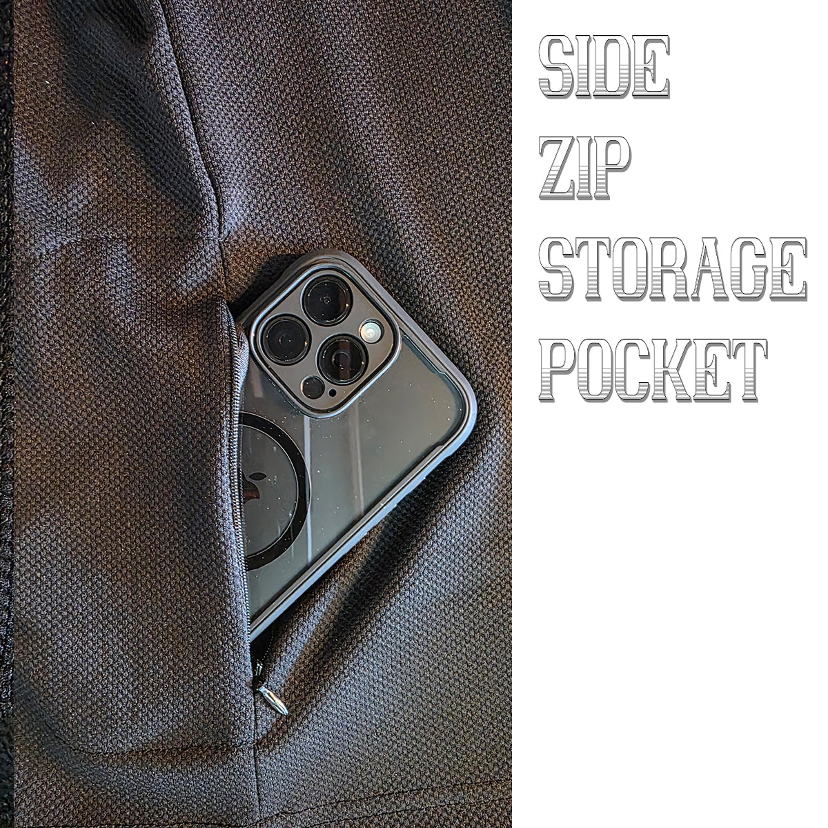 FLOW ZIP HOODIE // BLK