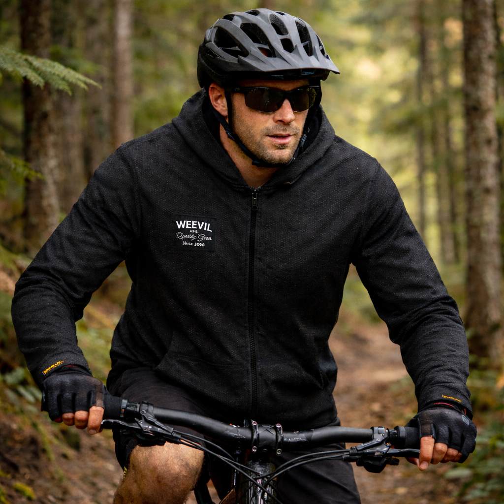 FLOW ZIP HOODIE // BLK