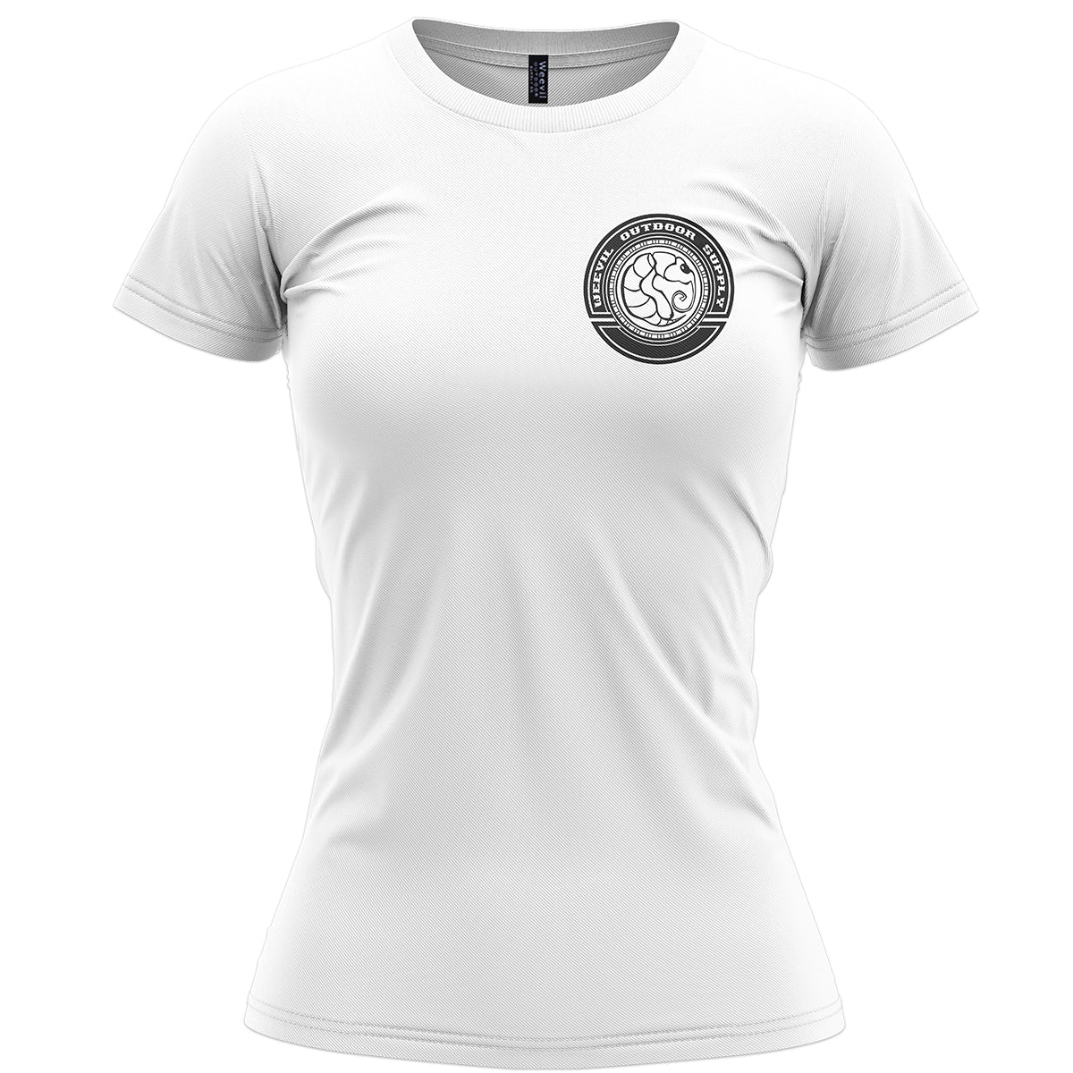 Run Badge Tee // Womens // White