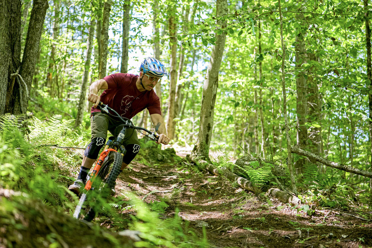 PISGAH TRAIL MAP TEE // MERINO WOOL RED