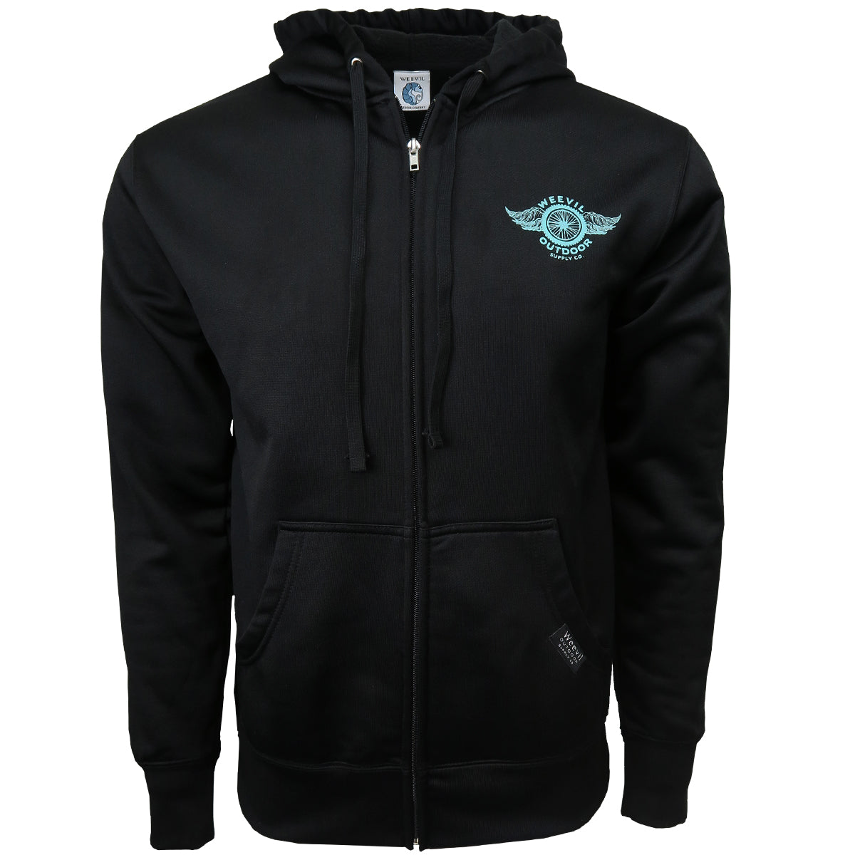 Flight Performance  Zip Hoodie // Water Resistant // Black