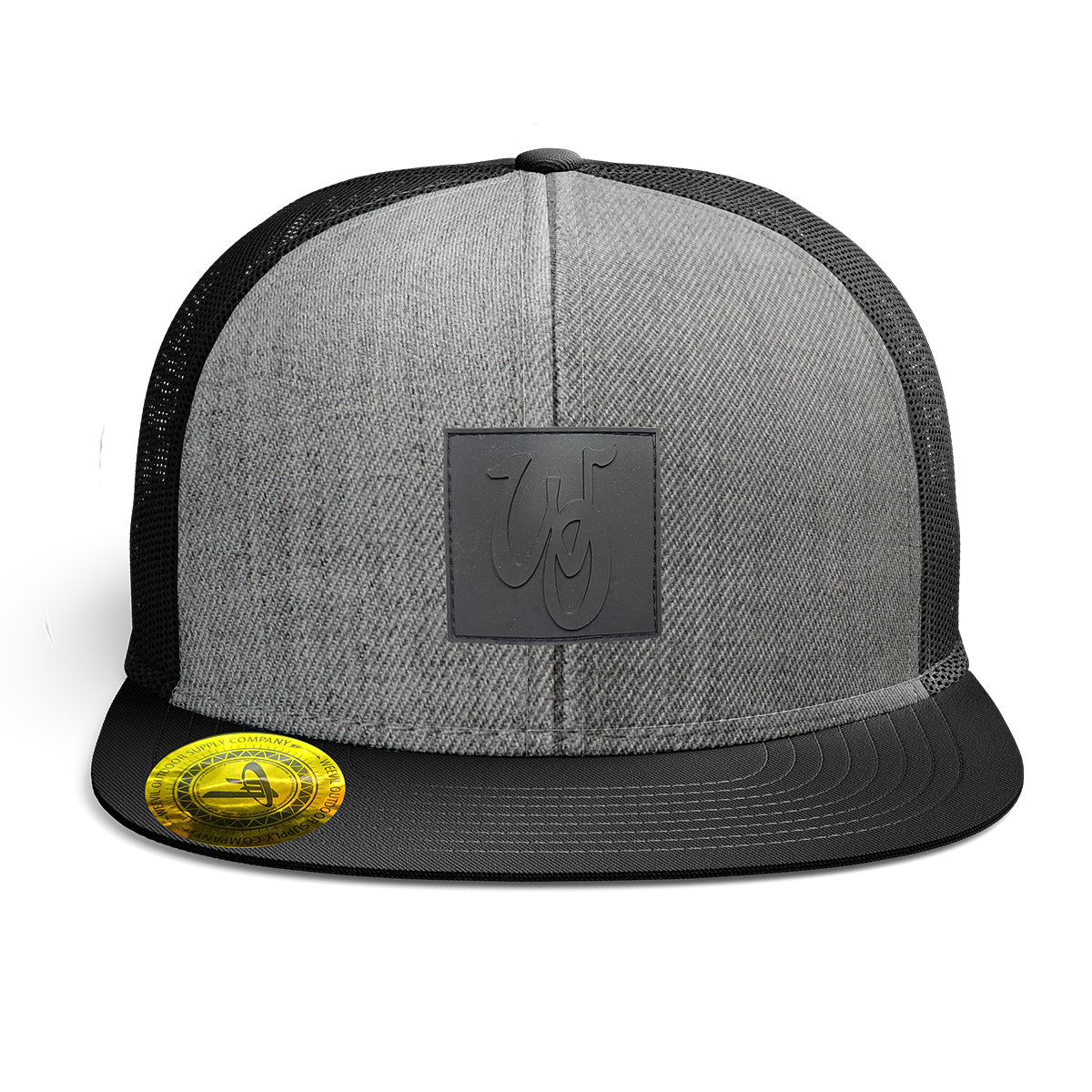 Monogram Hat // Wool Blend // Heather/Black