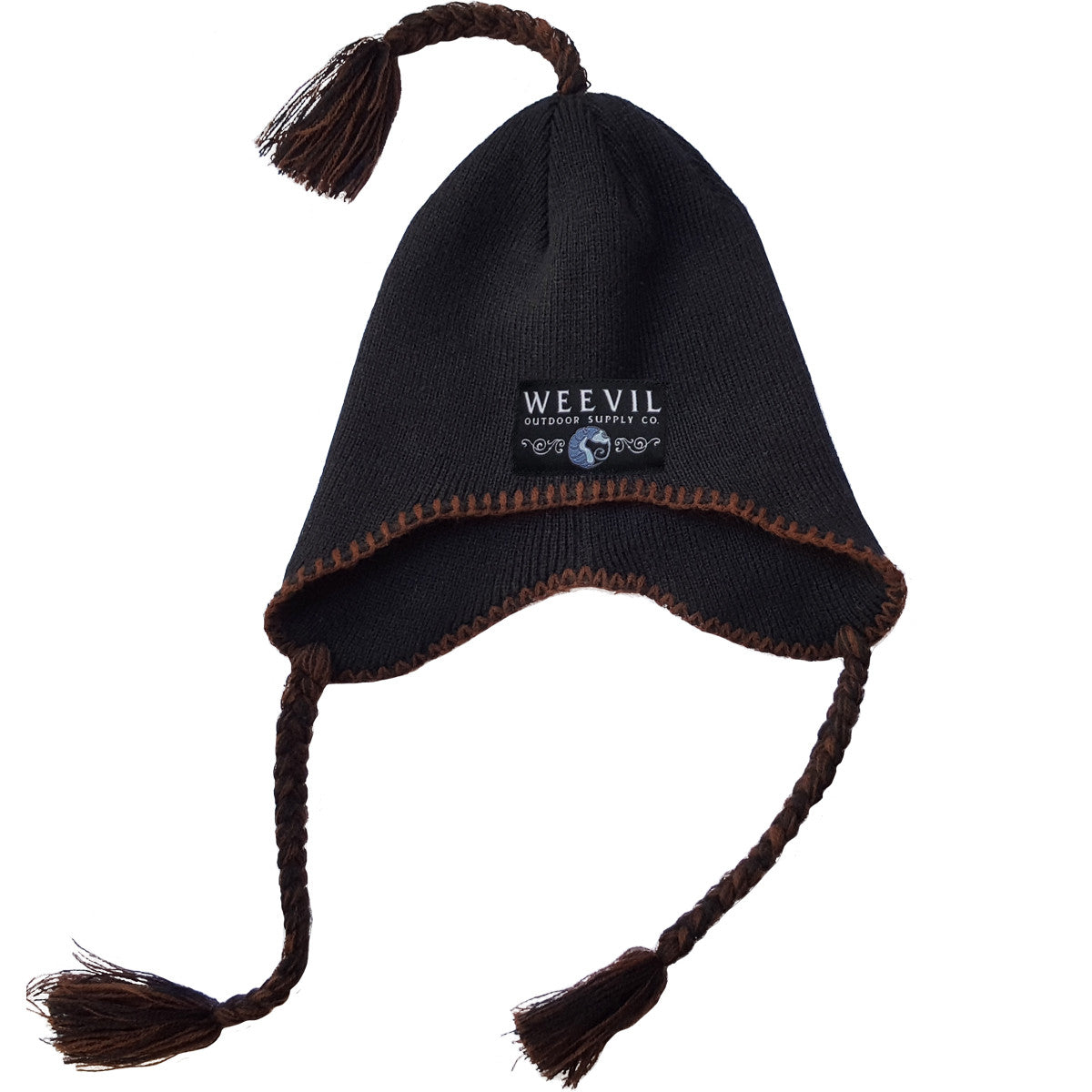 Pallavacini // Winter Beanie // Navy / Brown