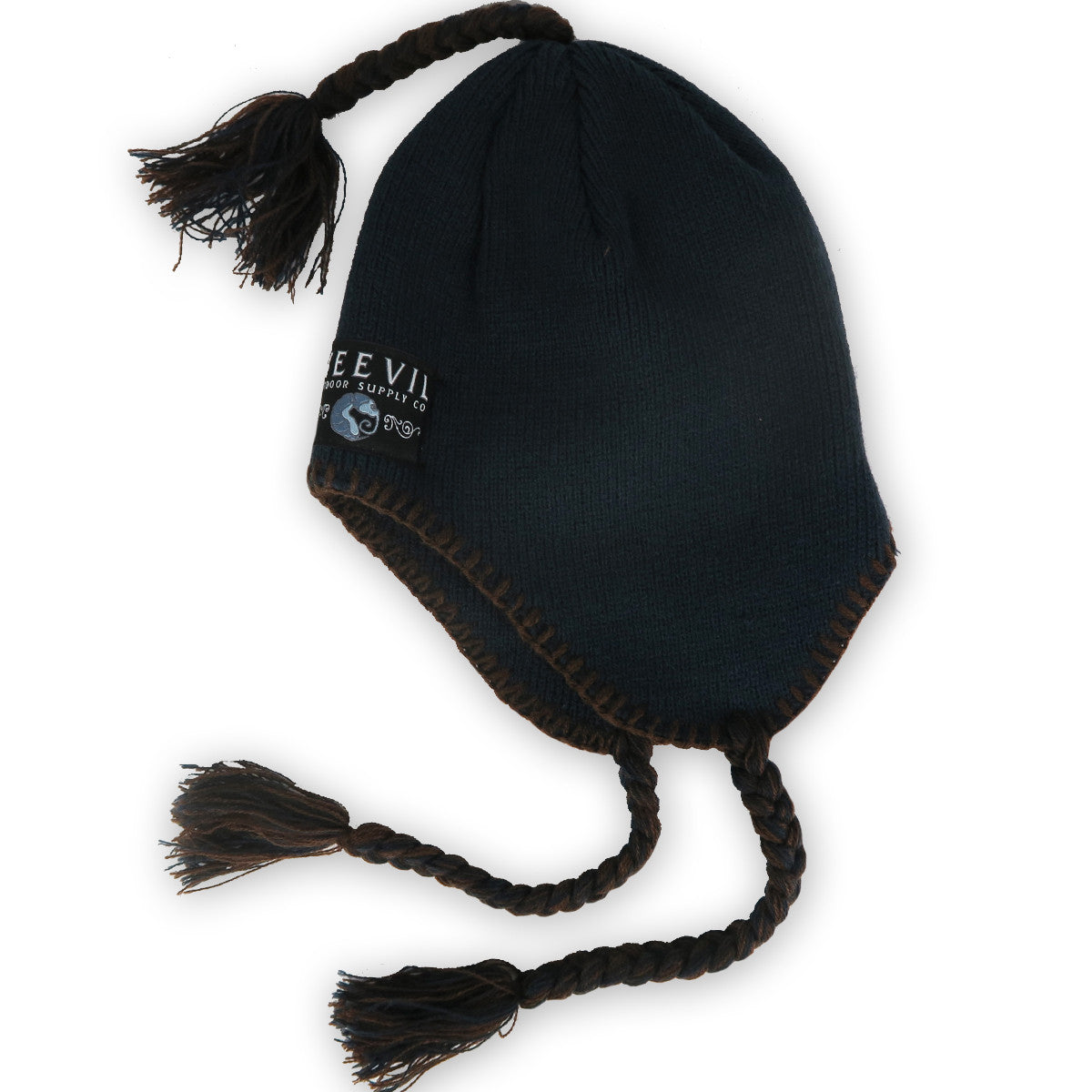 Pallavacini // Winter Beanie // Navy / Brown