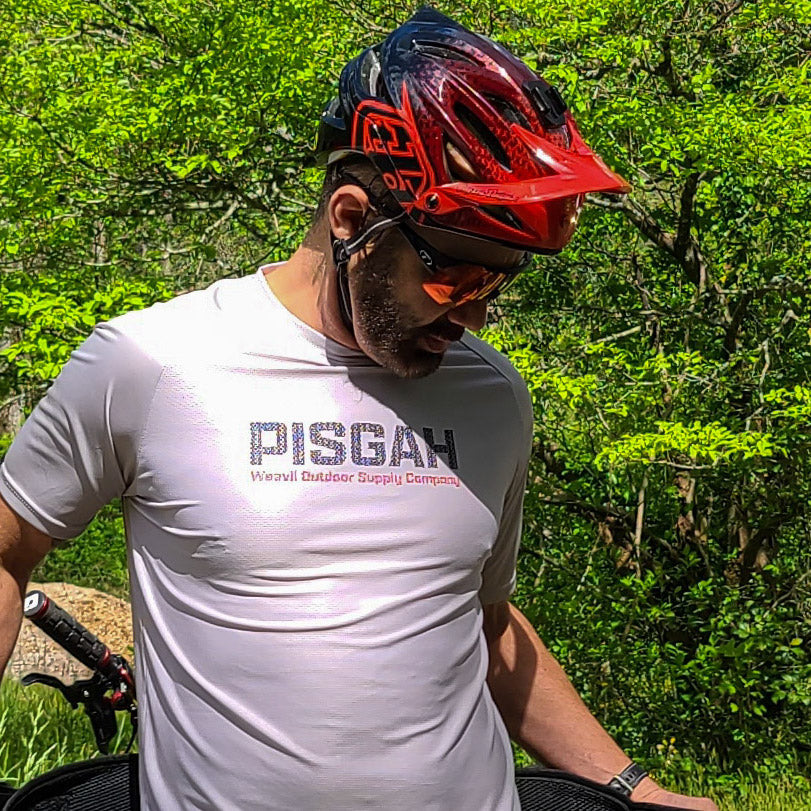 PISGAH TECH TEE // LT GREY