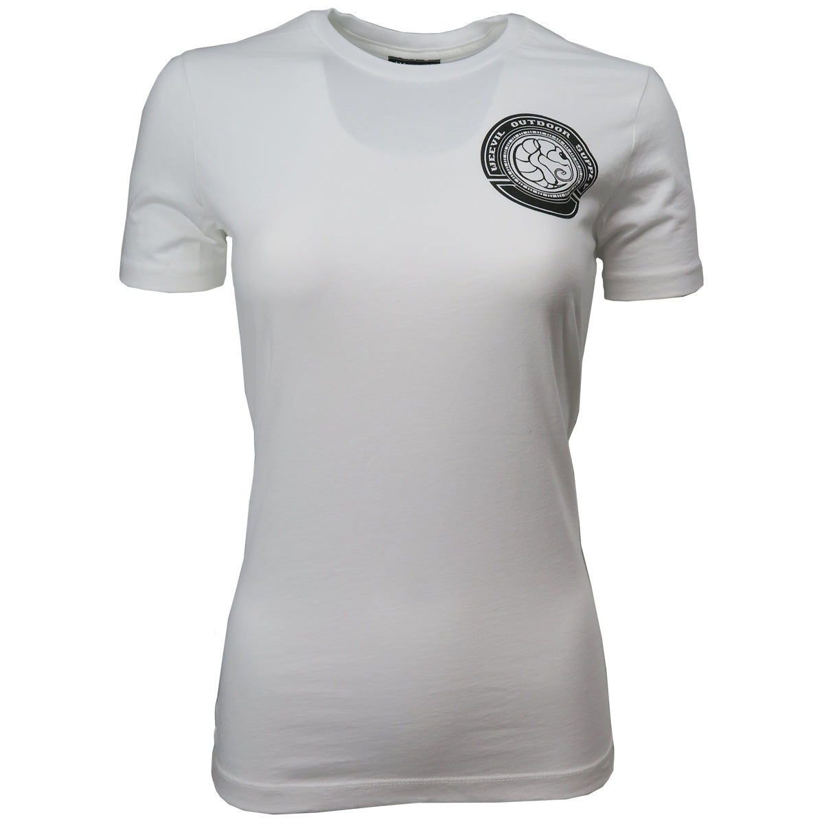 Run Badge Tee // Womens // White