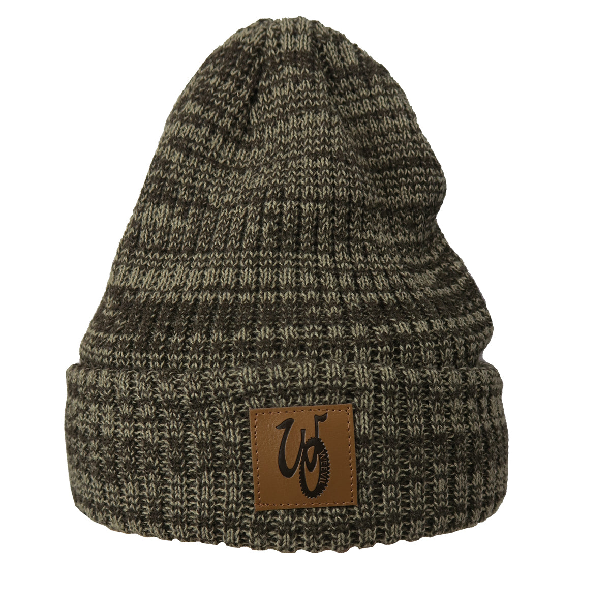 Monogram Beanie // Khaki Mix // Fleece Liner