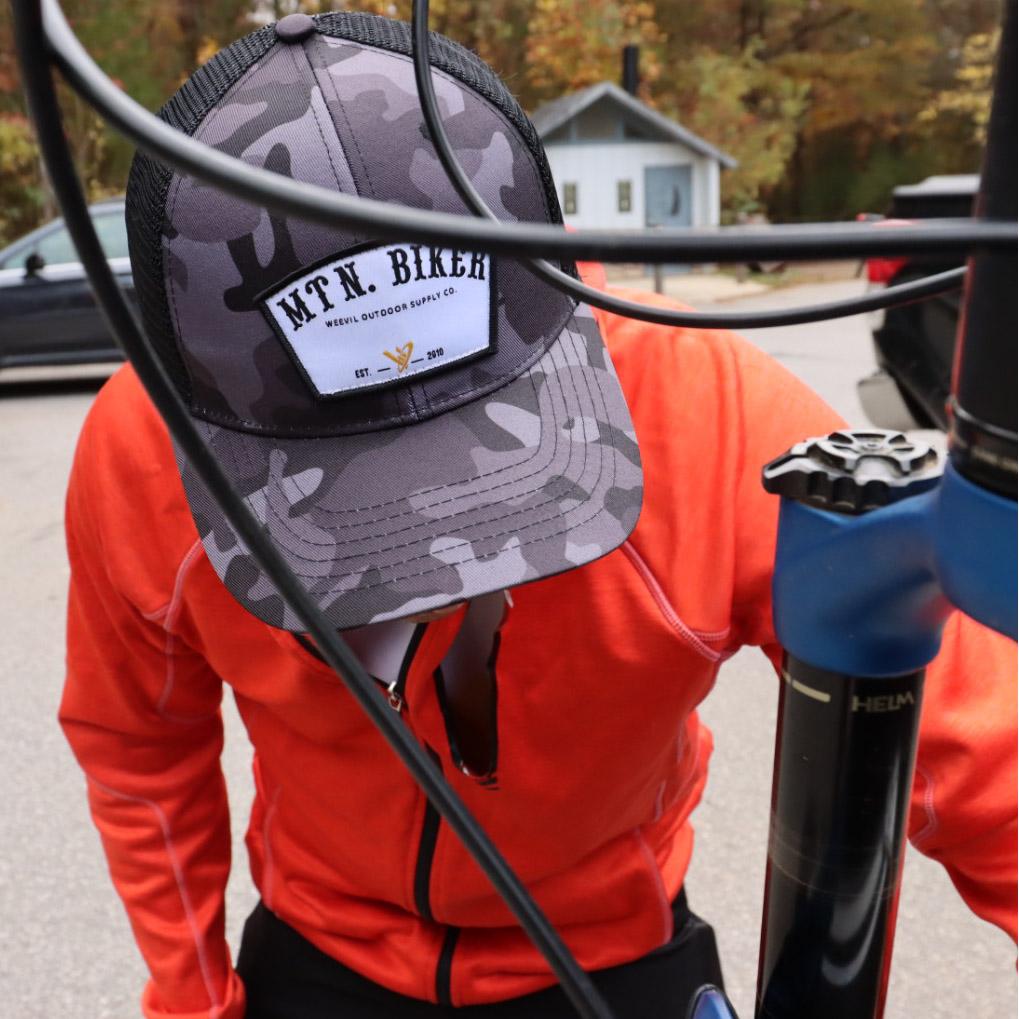 MTN BIKER HAT // CAMO