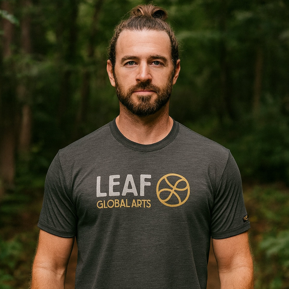 LEAF LOGO T // BLACK