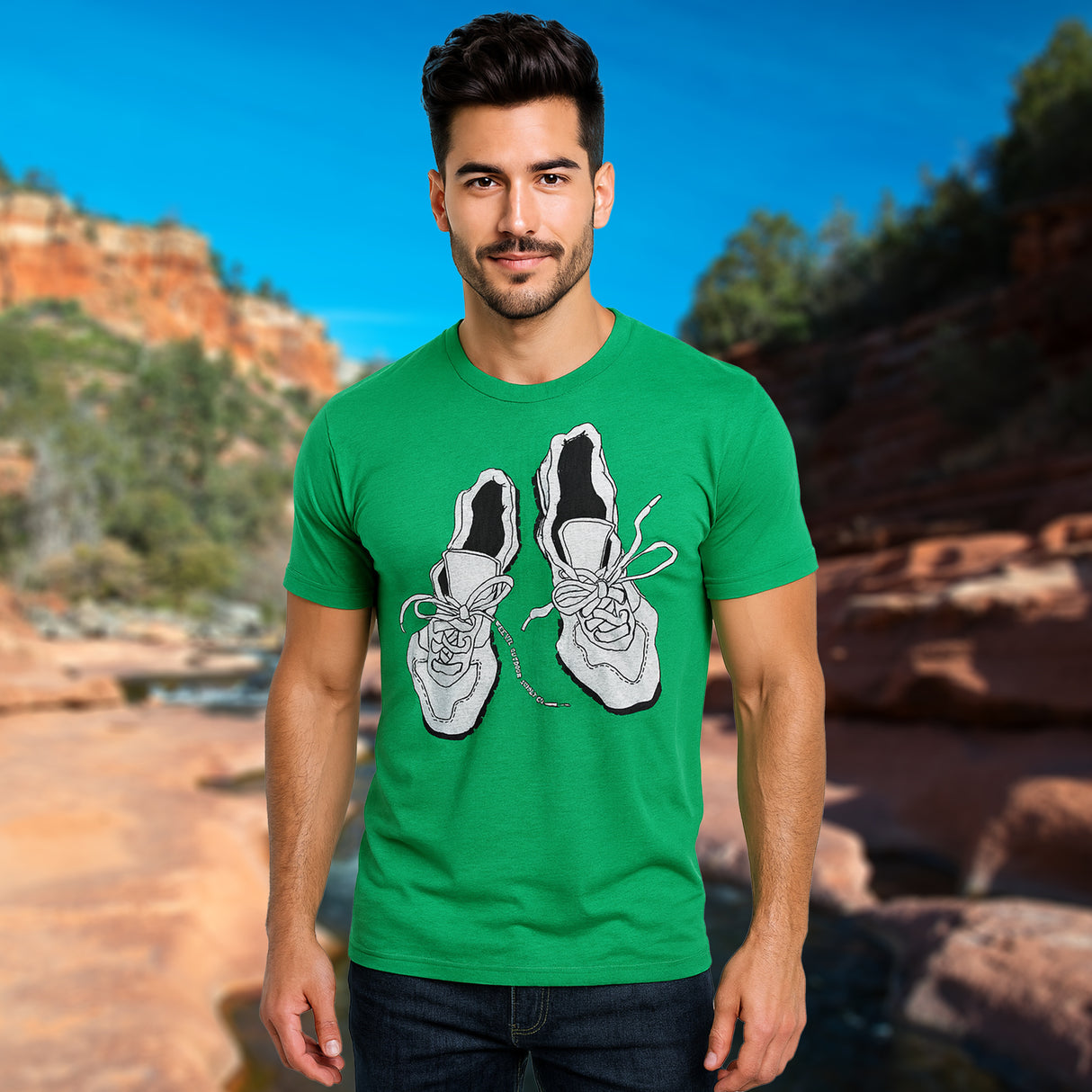 WANDERER TEE // KELLY GREEN