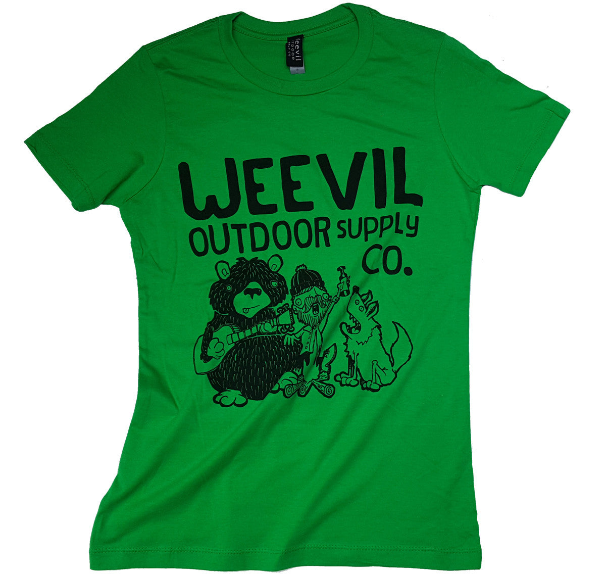 Campfire Friends Tee // Womens //  Kelly Green