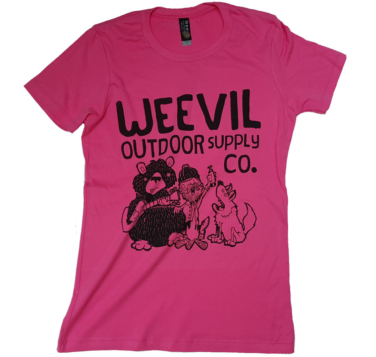 Campfire Friends Tee // Womens //  Pink