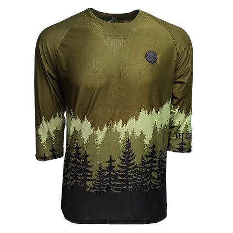 NEMON JERSEY // TRIPPY FOREST // 3QTR UNISEX – Weevil Outdoor Supply Co.