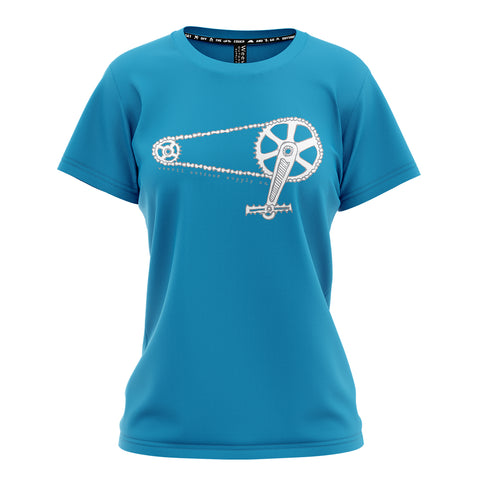 Krank Tee // Women //  Turquoise Blue