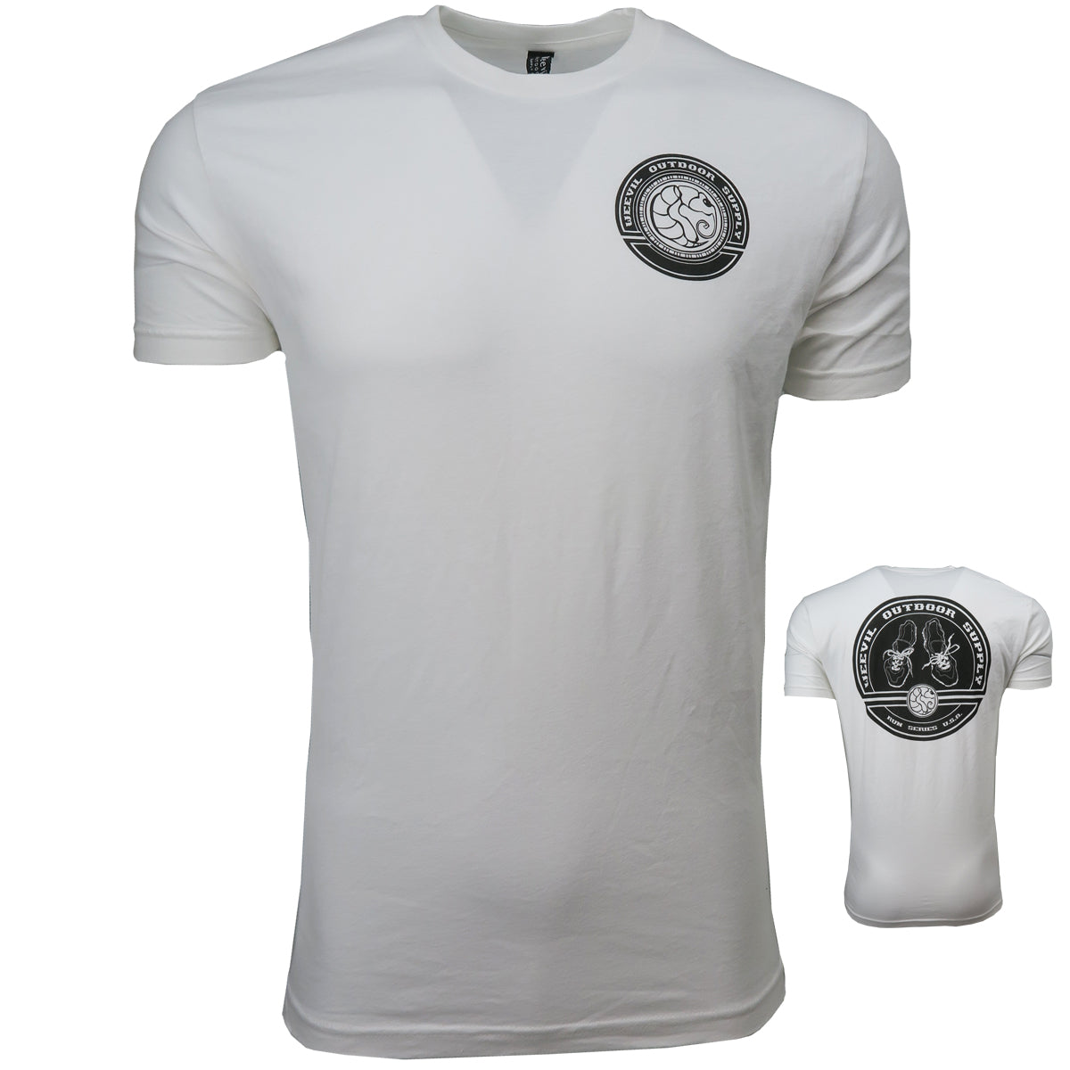 RUN BADGE T // WHITE