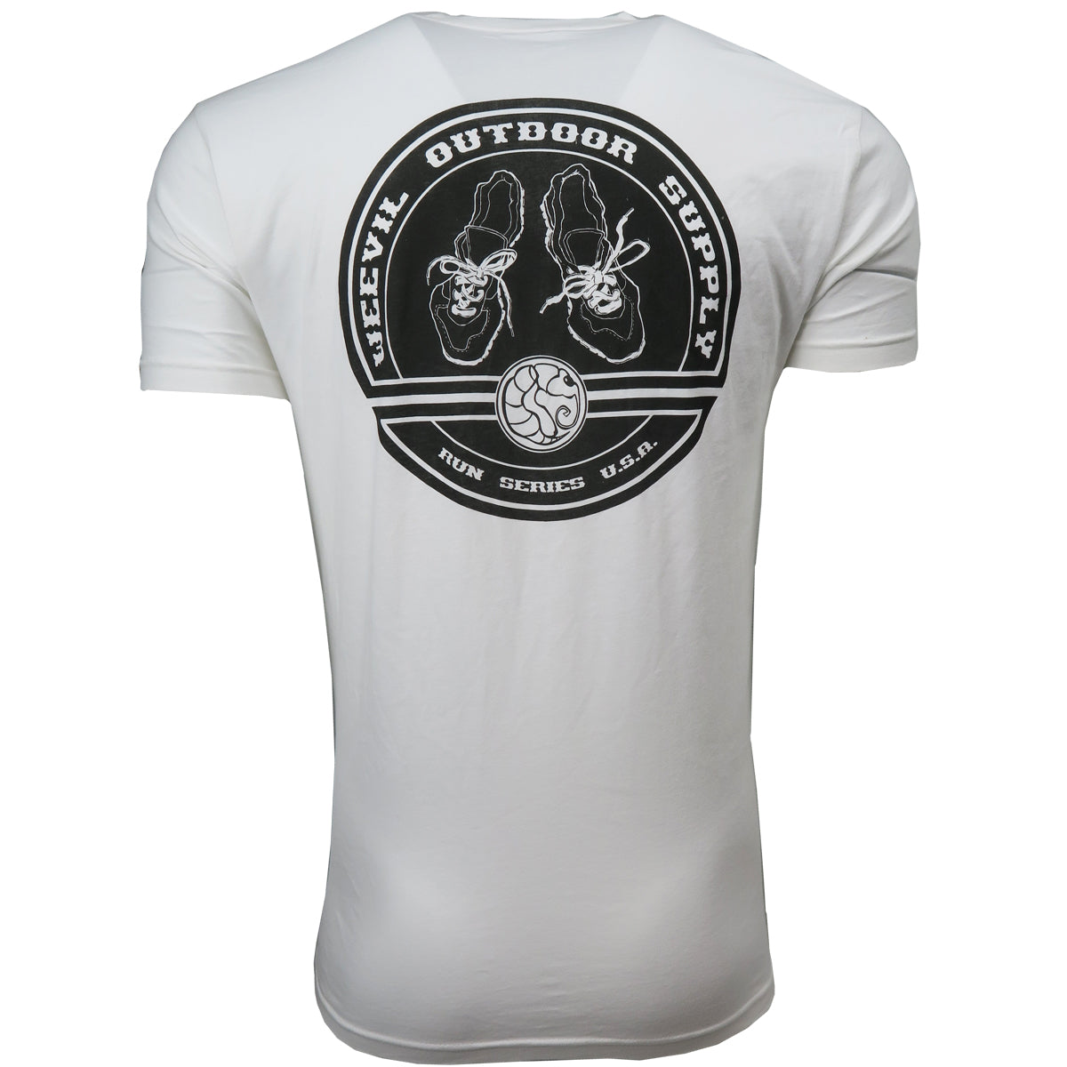 RUN BADGE T // WHITE