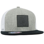 Monogram Hat // Wool Blend // Heather/White
